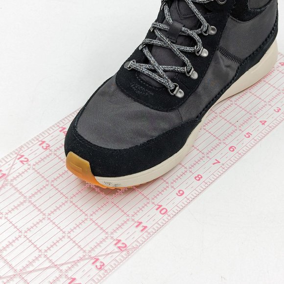 TOMS Women Cascada Black Suede Lace-up Comfortable Hiking Boots size 11 - Picture 5 of 12